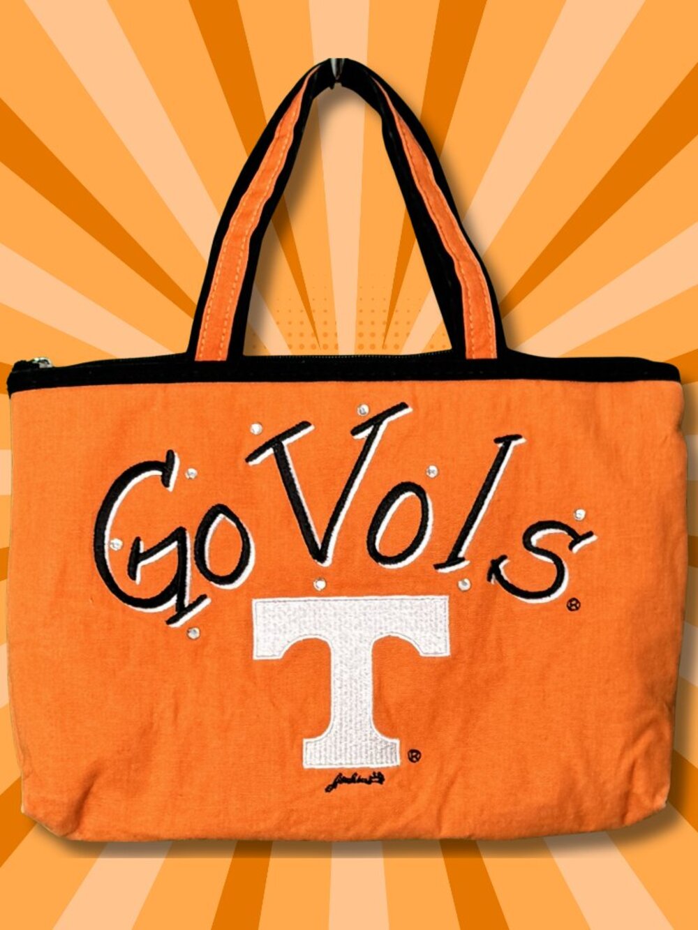 Tennessee Vols Insulated Lunch Bag Orange UT Tote Game Day